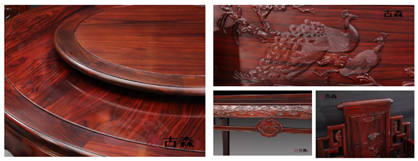 SBET实博红木阔叶黄檀精品家具细节图